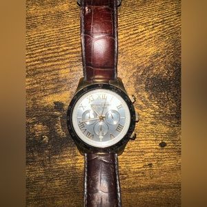 Brown leather Michael Kors watch